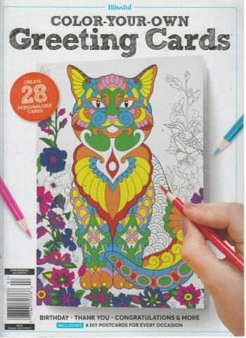 Blissful Color-Your-Own Greeting Cards Magazine Subscription